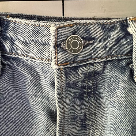 GRLFRND Denim Blue Women's Distressed Shorts Size 27 - Picture 13 of 16